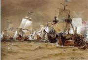 unknow artist, Seascape, boats, ships and warships. 69